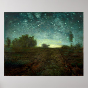 Starry Night by Jean-François Millet (ca. 1850–65) Poster