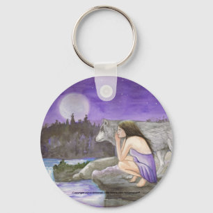 starry night by Lori Karels Key Ring