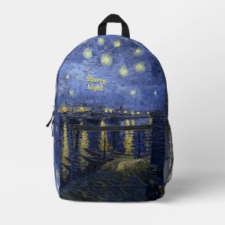 Starry Night by van Gogh Backpack w/out your text