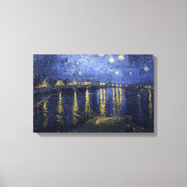 Starry Night by van Gogh Canvas Print (Front)