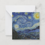 "Starry Night" by Van Gogh Card<br><div class="desc">This design features a very high resolution unaltered and unedited reproduction of Van Gogh's famous "Starry Night" painting.</div>