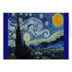 Starry Night by Van Gogh - Card and Envelope