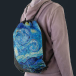Starry Night by Van Gogh, Drawstring Bag<br><div class="desc">Vincent Van Gogh's famous painting,  Starry Night.</div>