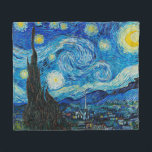 Starry Night by Van Gogh, Fleece Blanket<br><div class="desc">Van Gogh's famous painting,  Starry Night postcard. Best seller!</div>