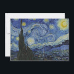 "Starry Night" by Van Gogh Holiday Card<br><div class="desc">This design features a very high resolution unaltered and unedited reproduction of Van Gogh's famous "Starry Night" painting.</div>