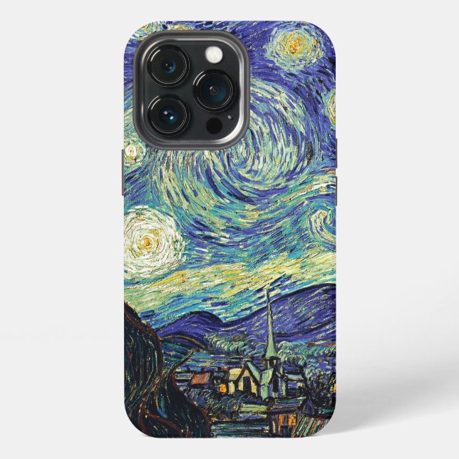 Starry Night by van Gogh iPhone Case (Back)