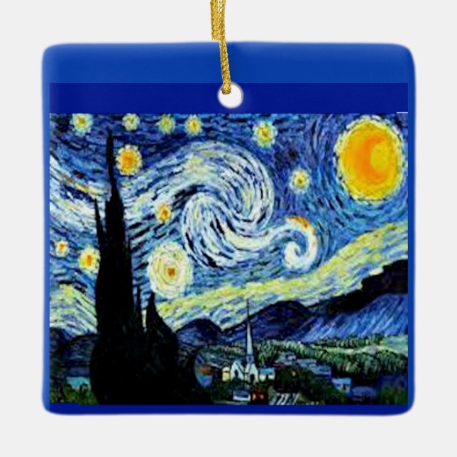 Starry Night by Van Gogh, Ornament (Front)