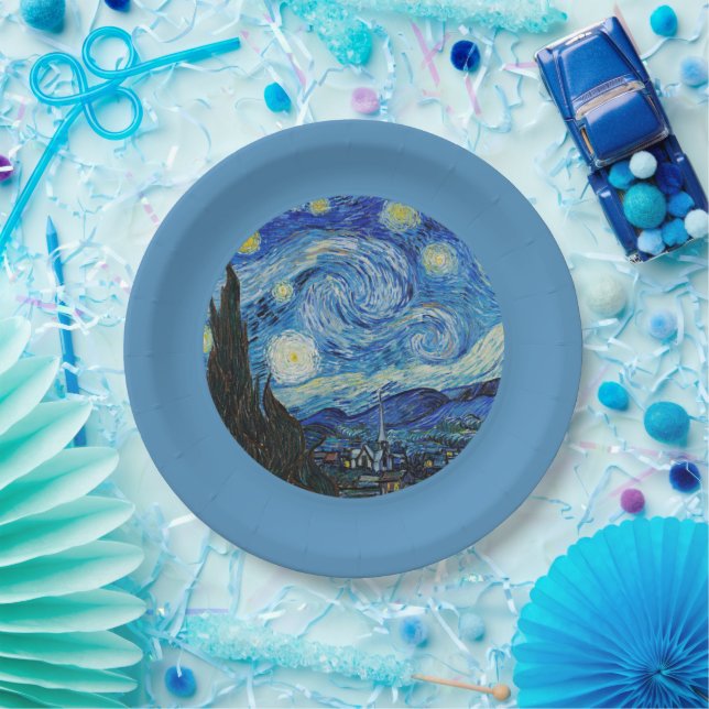 Starry Night by van Gogh Paper Plates (Party)