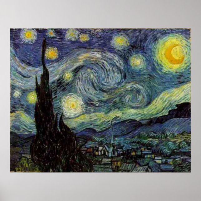 Starry Night by van Gogh Poster (Front)