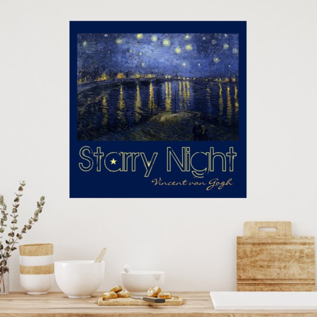 Starry Night by van Gogh Poster (Kitchen)