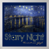 Starry Night by van Gogh Poster (Front)