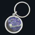 Starry Night by Van Gogh premium keychain<br><div class="desc">Starry Night by Van Gogh for the art lover or dreamer in your life.</div>