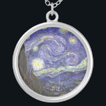 Starry Night by Van Gogh round necklace<br><div class="desc">Starry Night by Van Gogh for the art lover or dreamer in your life.</div>