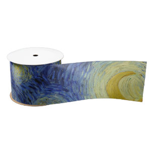 "Starry Night" by Van Gogh Satin Ribbon