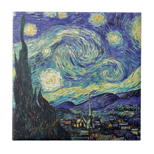 Starry Night by van Gogh Tile