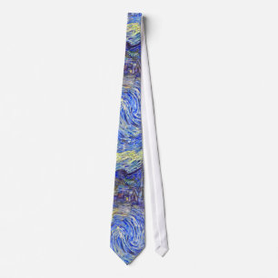 Starry Night By Vincent Van Gogh 1889 Tie
