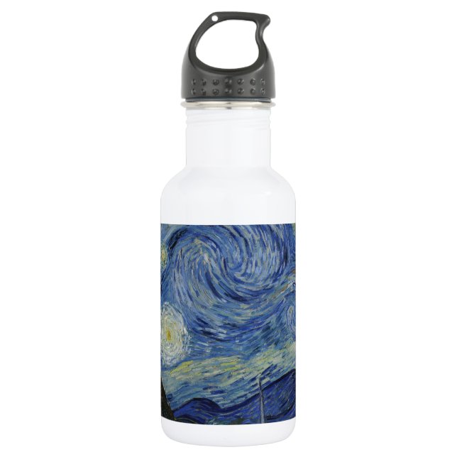 Starry Night by Vincent Van Gogh 532 Ml Water Bottle (Front)