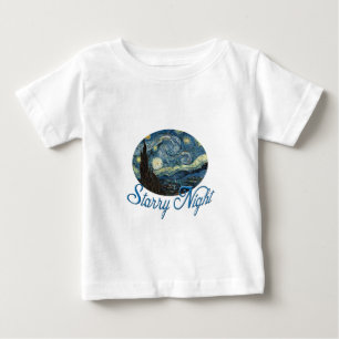 Starry Night by Vincent van Gogh. Baby T-Shirt