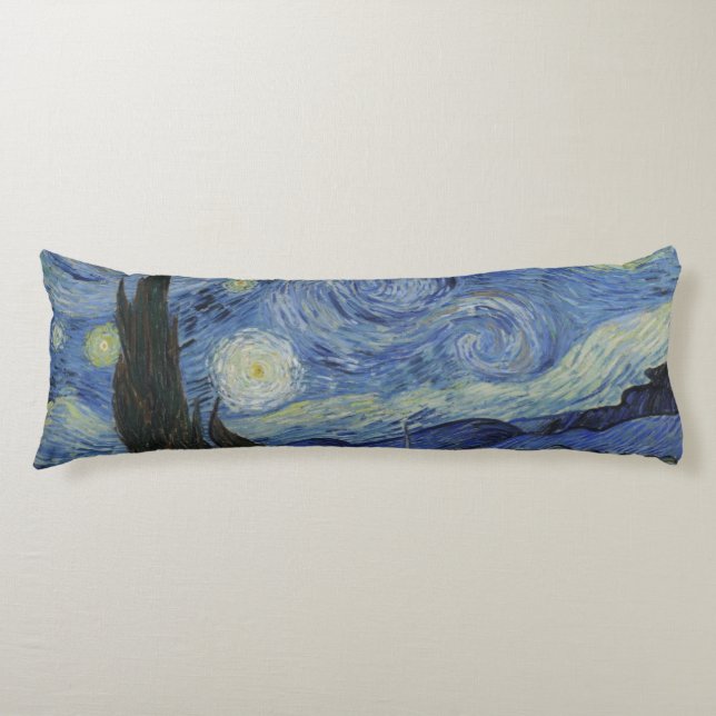 Starry Night by Vincent Van Gogh Body Cushion (Front)