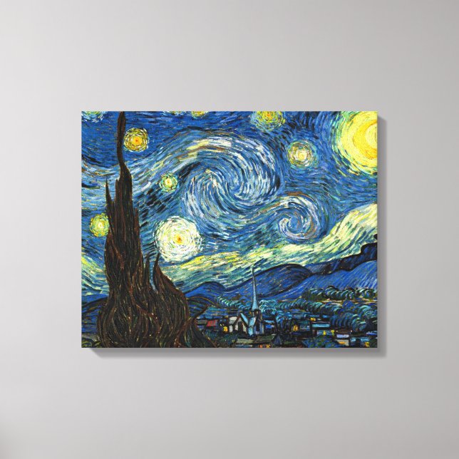Starry Night by Vincent Van Gogh Canvas Art (Front)