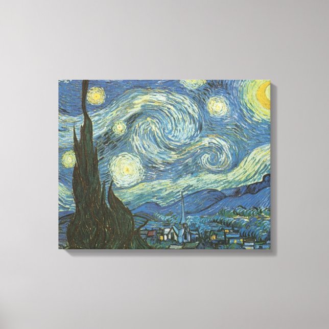 Starry Night by Vincent Van Gogh Canvas Print (Front)