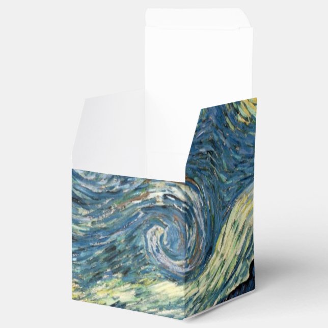 Starry Night by Vincent van Gogh. Famous art Favour Box (Opened)