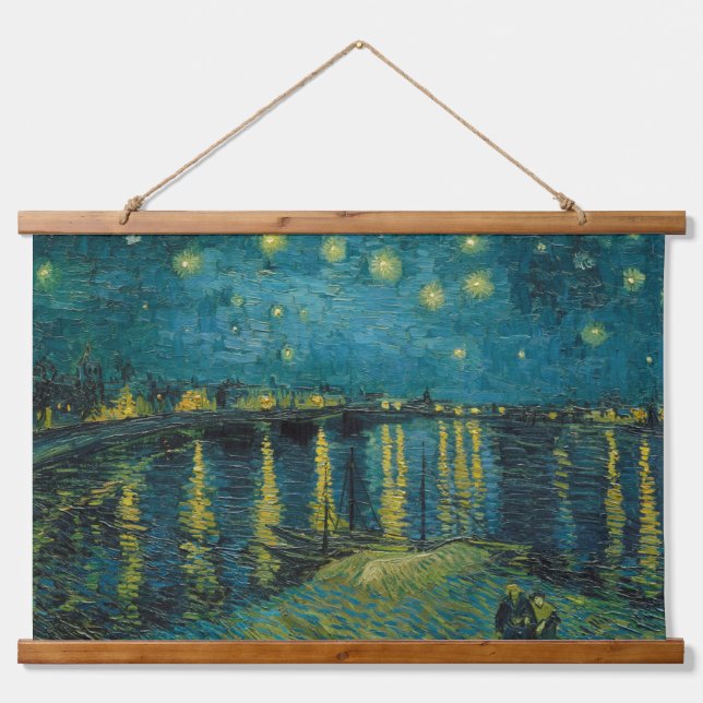 Starry Night by Vincent van Gogh Hanging Tapestry (Front)
