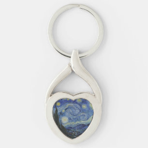 Starry Night by Vincent Van Gogh Key Ring