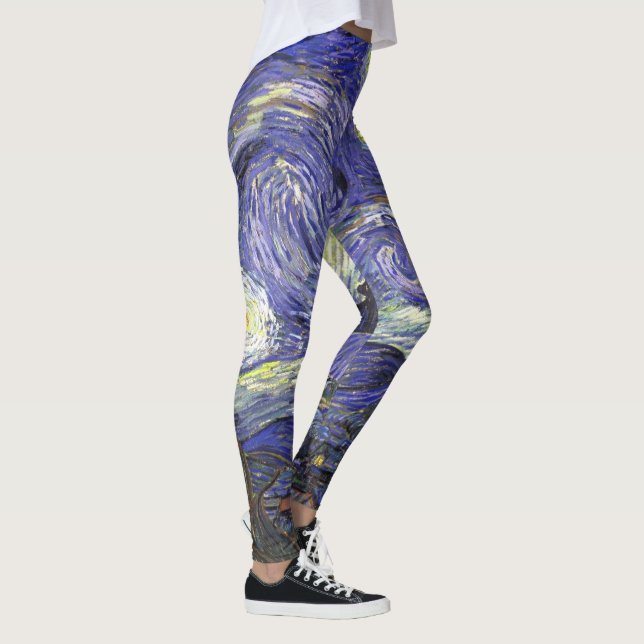 Starry Night by Vincent van Gogh Leggings (Right)