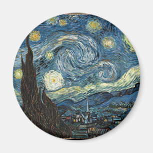Starry Night by Vincent Van Gogh Magnet
