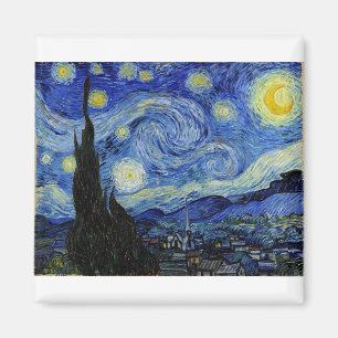Starry Night by Vincent Van Gogh Magnet