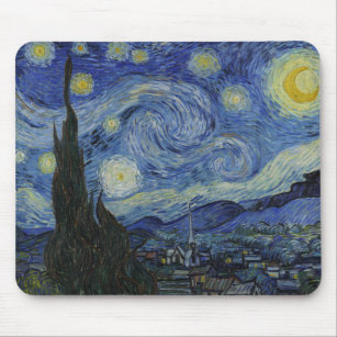 Starry Night by Vincent Van Gogh Mouse Mat