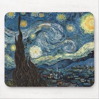 Starry Night by Vincent van Gogh Mouse Mat