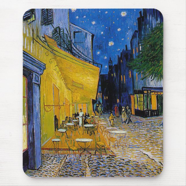 Starry Night by Vincent van Gogh Mouse Mat (Front)