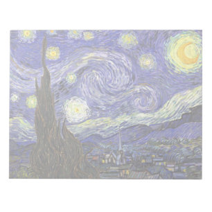 Starry Night by Vincent van Gogh Notepad