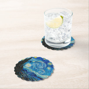 Starry Night by Vincent van Gogh, Paper Coaster