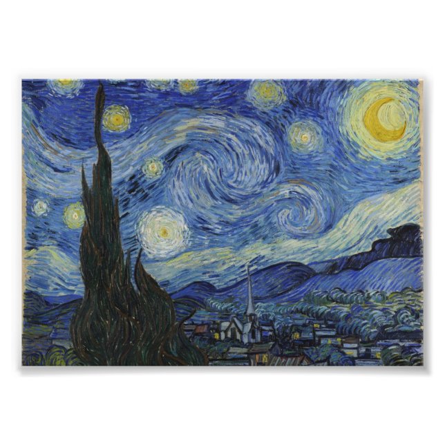 Starry Night by Vincent van Gogh Photo Print (Front)