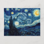 Starry Night By Vincent Van Gogh Postcard<br><div class="desc">Starry Night By Vincent Van Gogh</div>