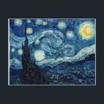 Starry Night By Vincent Van Gogh Postcard<br><div class="desc">Starry Night By Vincent Van Gogh</div>