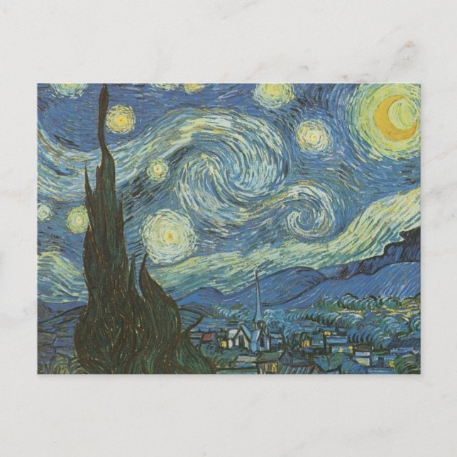 Starry Night by Vincent Van Gogh Postcard (Front)