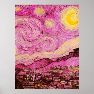 Starry Night by Vincent Van Gogh Poster