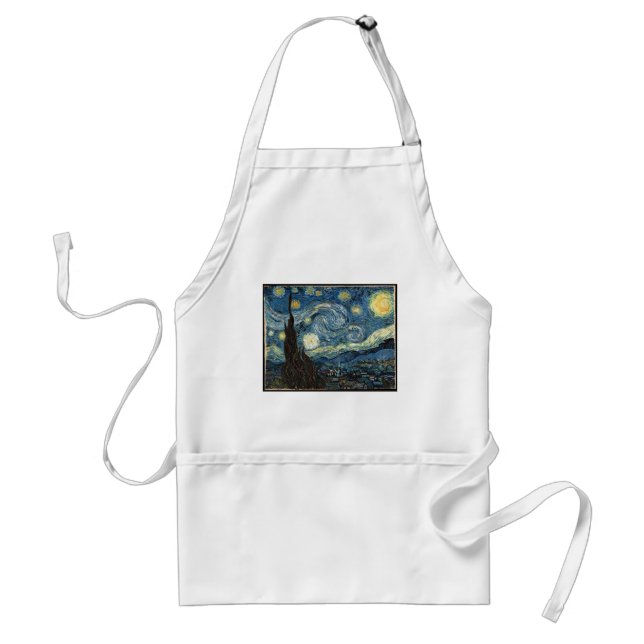 Starry Night by Vincent Van Gogh Standard Apron (Front)