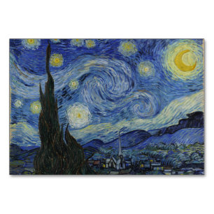 Starry Night by Vincent Van Gogh Table Number