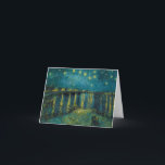 Starry Night by Vincent van Gogh Thank You Card<br><div class="desc">Vincent van Gogh - Starry Night,  1888. Vincent Willem van Gogh (1853-1890) was a Dutch Post-Impressionist painter who posthumously became one of the most famous and influential figures in Western art history.</div>