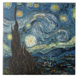 Starry Night by Vincent van Gogh Tile<br><div class="desc">Starry Night by Vincent van Gogh</div>