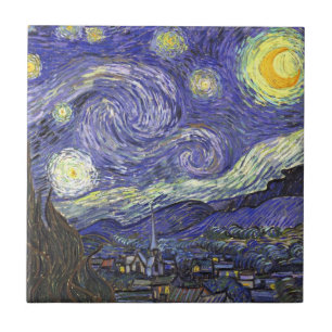 Starry Night by Vincent van Gogh Tile
