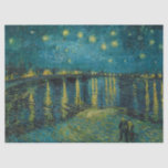 Starry Night by Vincent van Gogh Tissue Paper<br><div class="desc">Vincent van Gogh - Starry Night,  1888. Vincent Willem van Gogh (1853-1890) was a Dutch Post-Impressionist painter who posthumously became one of the most famous and influential figures in Western art history.</div>