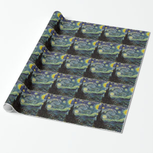 Starry Night by Vincent van Gogh. Wrapping Paper