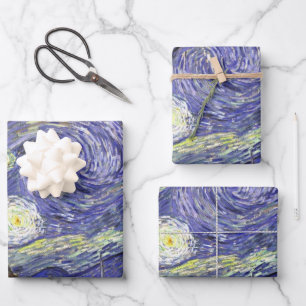 Starry Night by Vincent van Gogh Wrapping Paper Sheet