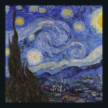 Starry night by Vincent Willem van Gogh painting Poster<br><div class="desc">Vincent Willem van Gogh (Dutch: 30 March 1853 – 29 July 1890) was a Post-Impressionist painter. He was a Dutch artist whose work had a far-reaching influence on 20th-century art. His output includes portraits, self portraits, landscapes and still lifes of cypresses, wheat fields and sunflowers. He drew as a child...</div>